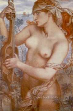 ダンテ・ガブリエル・ロセッティ Painting - Ligeia Siren Pre Raphaelite Brotherhood ダンテ・ガブリエル・ロセッティ